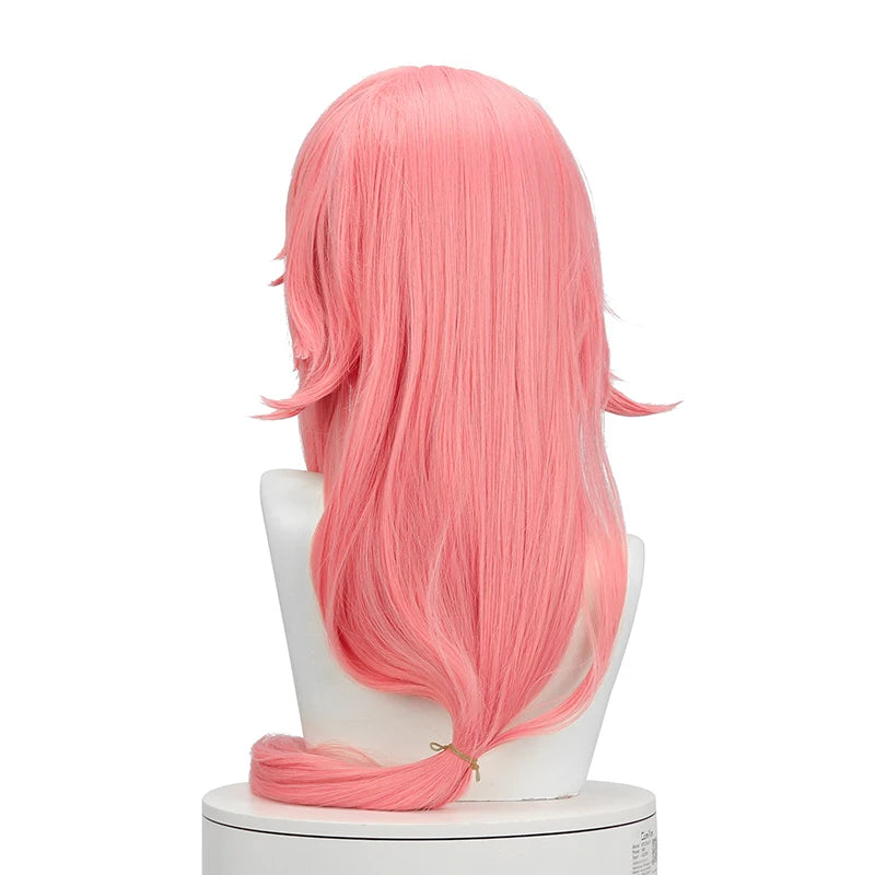 Genshin Impact Yae Miko Cosplay Wig - 80cm Long Pink Straight Heat Resistant Synthetic Hair-Astricos
