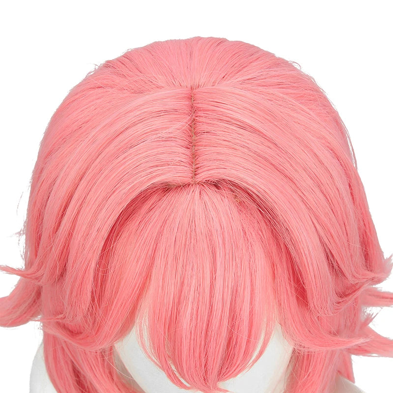 Genshin Impact Yae Miko Cosplay Wig - 80cm Long Pink Straight Heat Resistant Synthetic Hair-Astricos