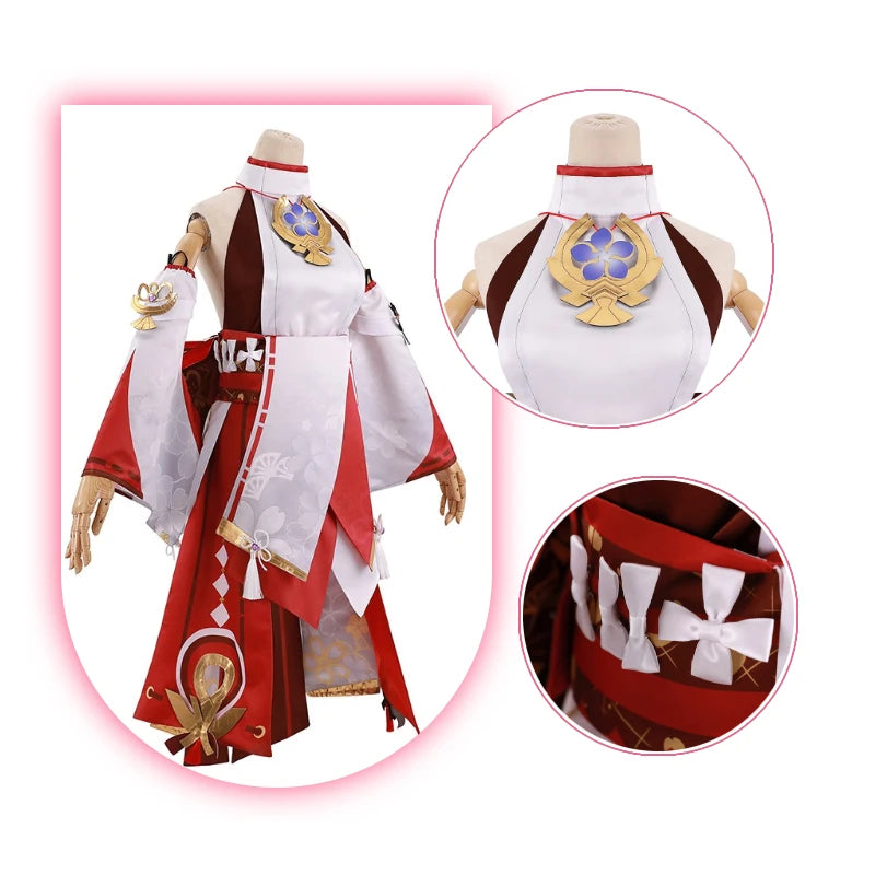 Genshin Impact Yae Miko Cosplay Costume - Yae Guuji Outfit for Women | Halloween & Cosplay Dress-Astricos