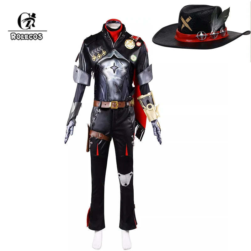 Honkai Star Rail Boothill Cosplay Costume - Cyborg Cowboy Outfit for Men-Astricos
