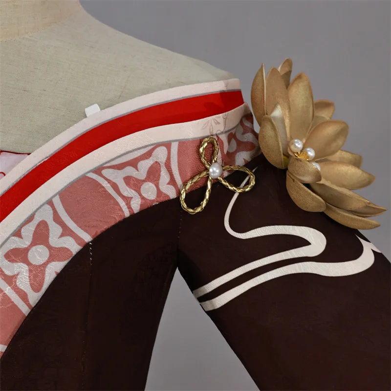 Honkai Star Rail Fugue Tingyun Cosplay Costume - Ancient Style Fox Tails Women's Dress for Halloween-Astricos