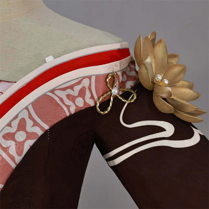 Honkai Star Rail Fugue Tingyun Cosplay Costume - Ancient Style Fox Tails Women's Dress for Halloween-Astricos