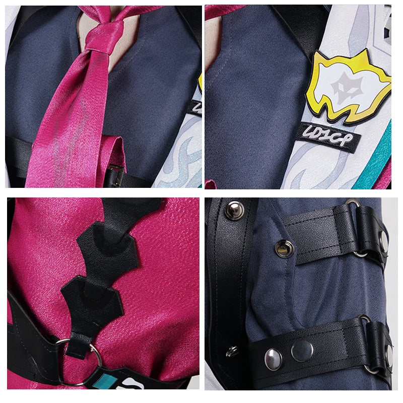 Honkai Star Rail Gallagher Cosplay Costume - Security Officer Outfit for Men Halloween Party-Astricos