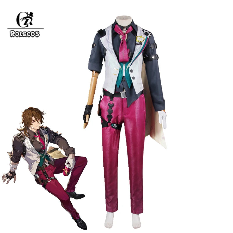 Honkai Star Rail Gallagher Cosplay Costume - Security Officer Outfit for Men Halloween Party-Astricos