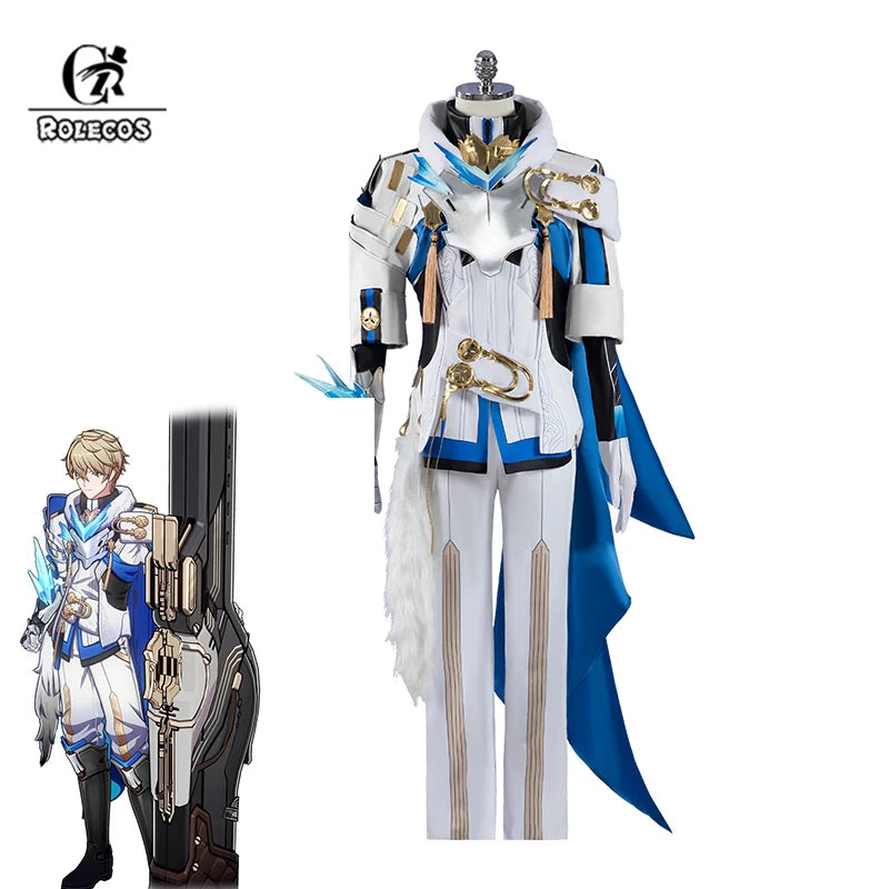 Honkai Star Rail Gepard Cosplay Costume - Silvermane Guards Gepard Landau Men's Halloween Outfit-Astricos