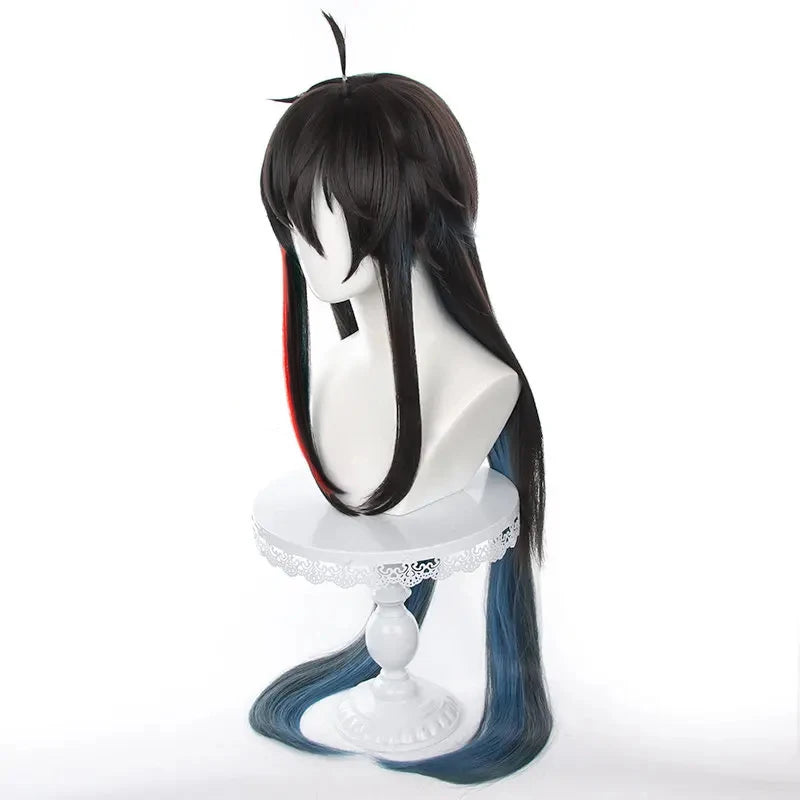 Honkai Star Rail Imbibitor Lunae DanHeng Cosplay Wig - 105cm Long Mixed Color Heat Resistant-Astricos