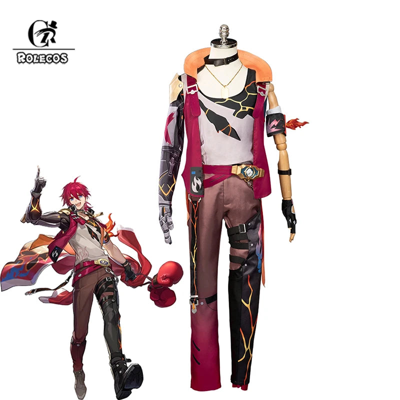 Honkai Star Rail Luka Cosplay Costume - Wildfire Boxer Champion Outfit for Men-Astricos