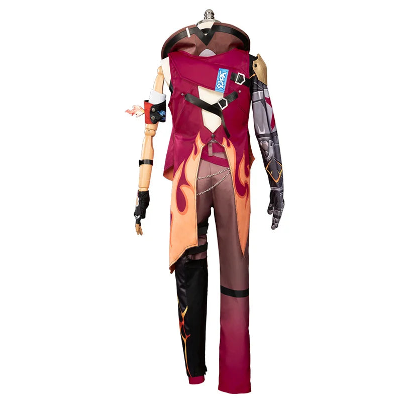 Honkai Star Rail Luka Cosplay Costume - Wildfire Boxer Champion Outfit for Men-Astricos