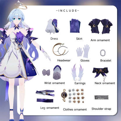 Honkai Star Rail Robin Cosplay Costume - Idol Singer Penacony Dress for Women Halloween Party-Astricos