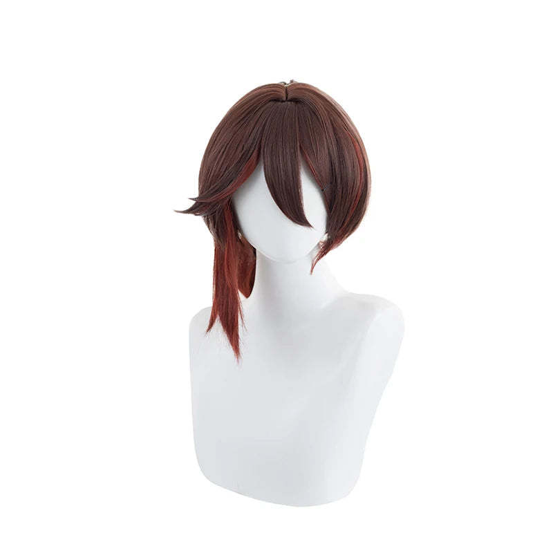Honkai Star Rail Tingyun Cosplay Wig - 50cm Mixed Color with Ears | Heat Resistant Synthetic-Astricos
