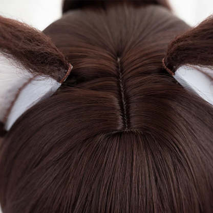 Honkai Star Rail Tingyun Cosplay Wig - 50cm Mixed Color with Ears | Heat Resistant Synthetic-Astricos