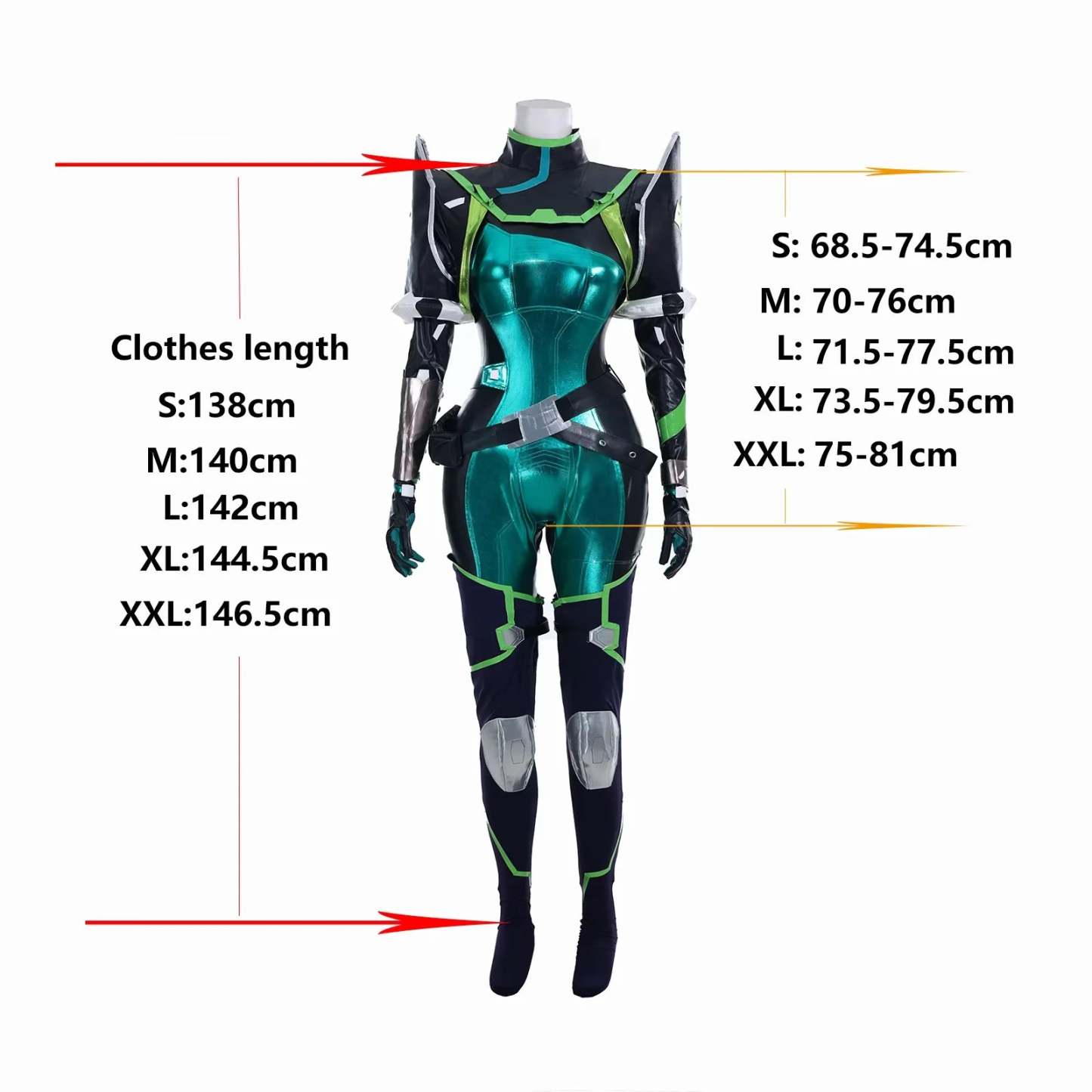 Viper Cosplay Costume from Valorant - Green Women's Combat Uniform | Astricos-Astricos