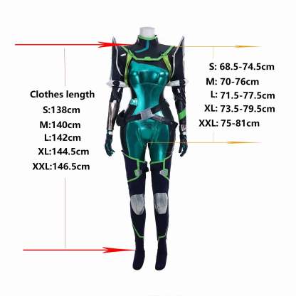 Viper Cosplay Costume from Valorant - Green Women's Combat Uniform | Astricos-Astricos