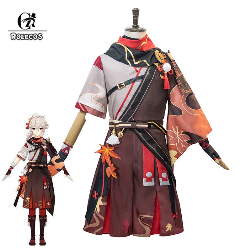 Kaedehara Kazuha Cosplay Costume - Genshin Impact Kiryu Kazuha Outfit for Halloween & Anime Conventions-Astricos
