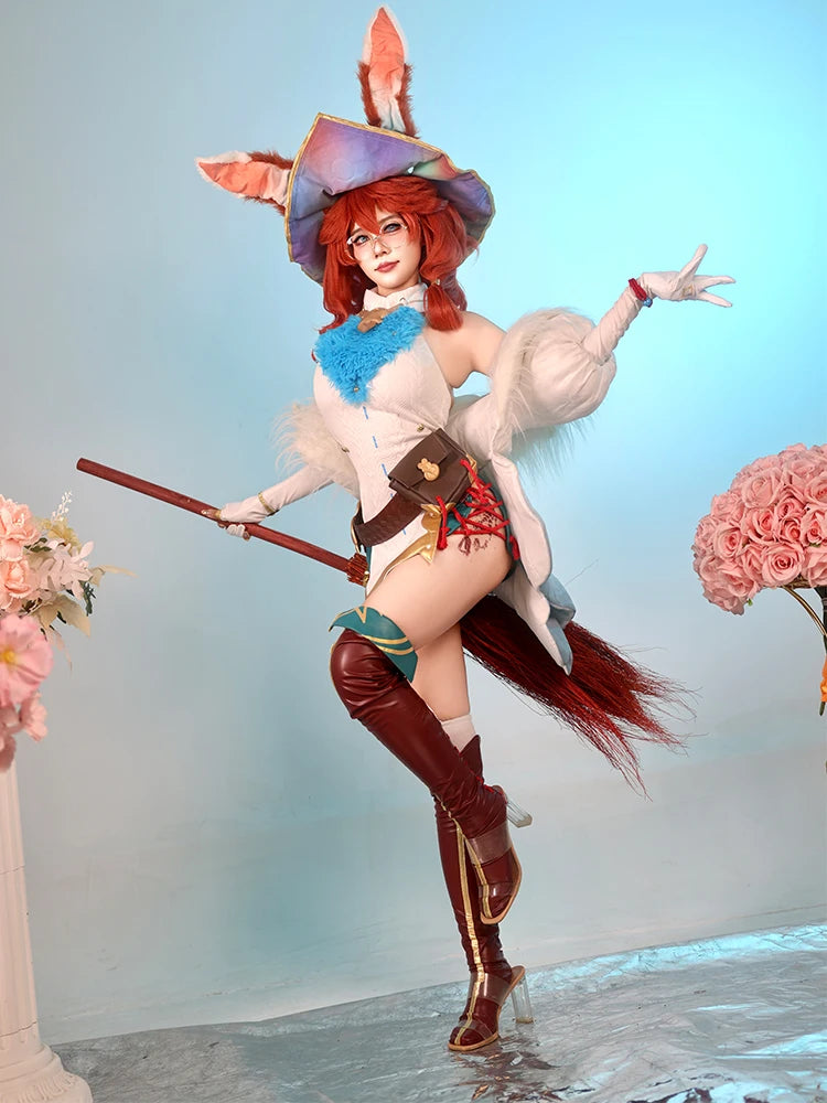 LOL Aurora Cosplay Costume - The Witch Between Worlds Halloween Women Suit-Astricos
