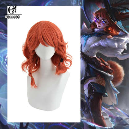 LOL Champion The Witch Between Worlds Aurora Cosplay Wig - 35cm Heat Resistant Battle Bunny Style-Astricos