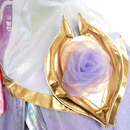 LOL Crystal Rose Seraphine Cosplay Costume - Authentic Game Design Outfit for Halloween & Events-Astricos