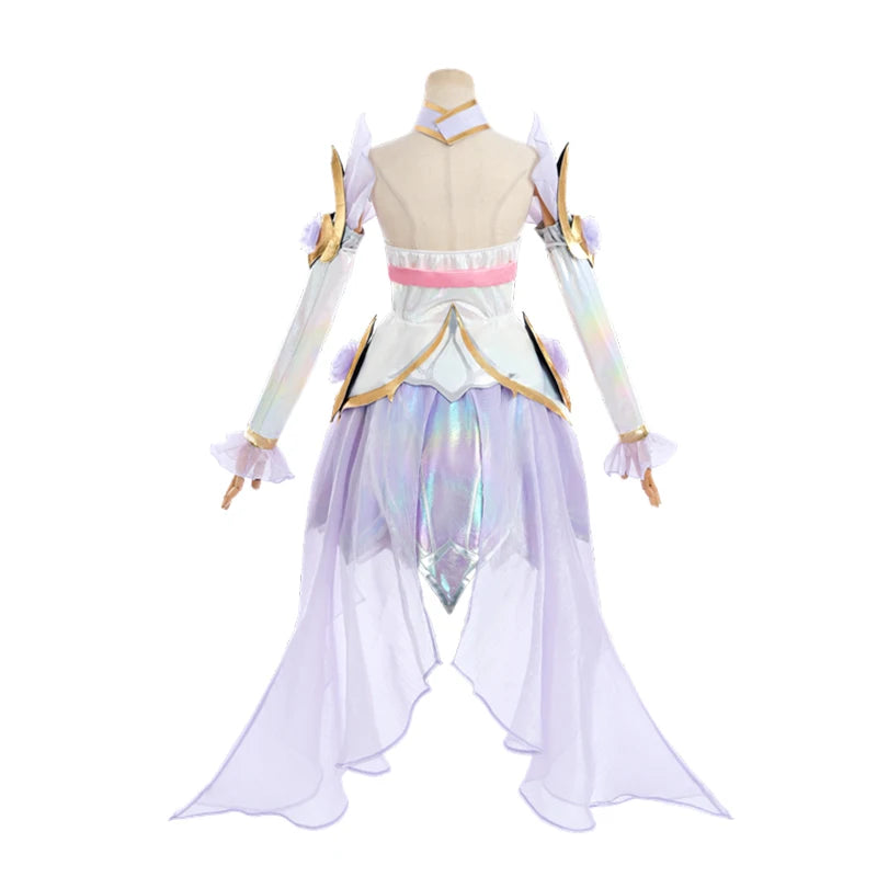 LOL Crystal Rose Seraphine Cosplay Costume - Authentic Game Design Outfit for Halloween & Events-Astricos