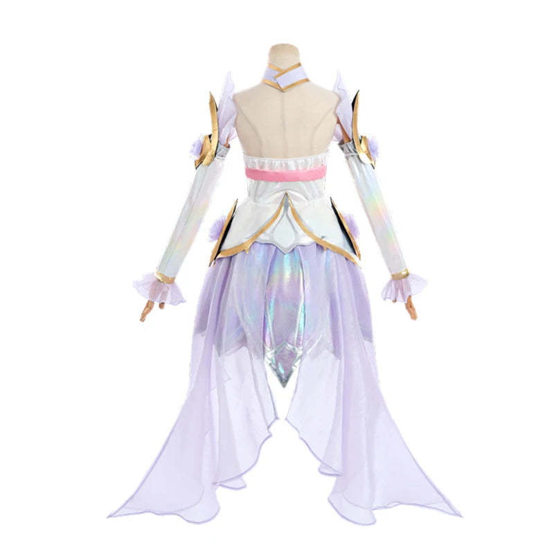 LOL Crystal Rose Seraphine Cosplay Costume - Authentic Game Design Outfit for Halloween & Events-Astricos