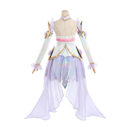 LOL Crystal Rose Seraphine Cosplay Costume - Authentic Game Design Outfit for Halloween & Events-Astricos