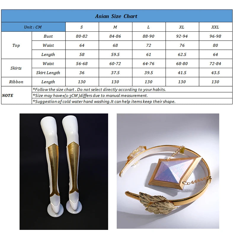 Elementalist Lux Cosplay Costume Full Set - League of Legends LOL Lux Skin Women's White Evening Dress for Halloween-Astricos