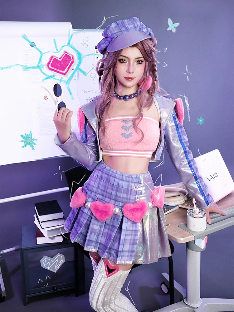 LOL Heartache & Heartthrob Caitlyn Cosplay Costume - Valentine's Day Special-Astricos