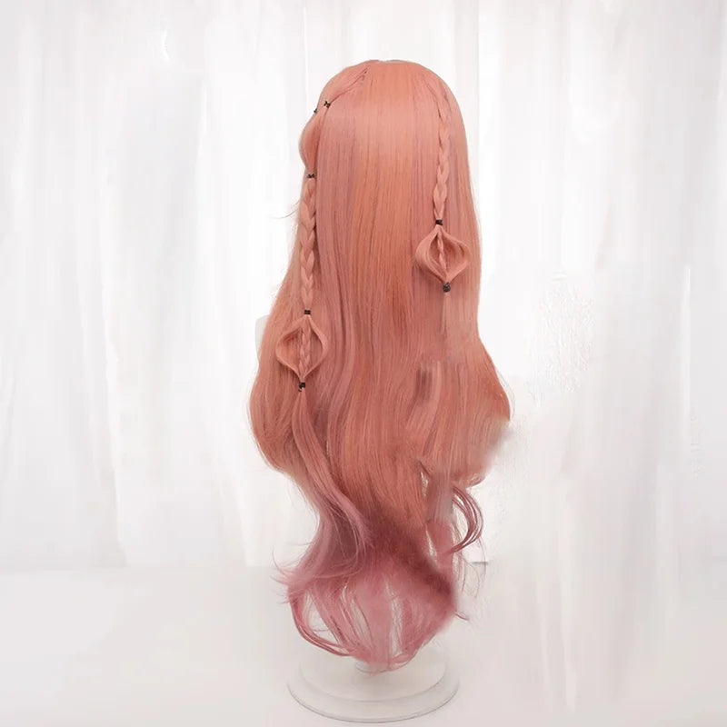 LOL Heartache & Heartthrob Caitlyn Cosplay Wig - 85cm Heat Resistant Valentine's Day Wigs for Women-Astricos