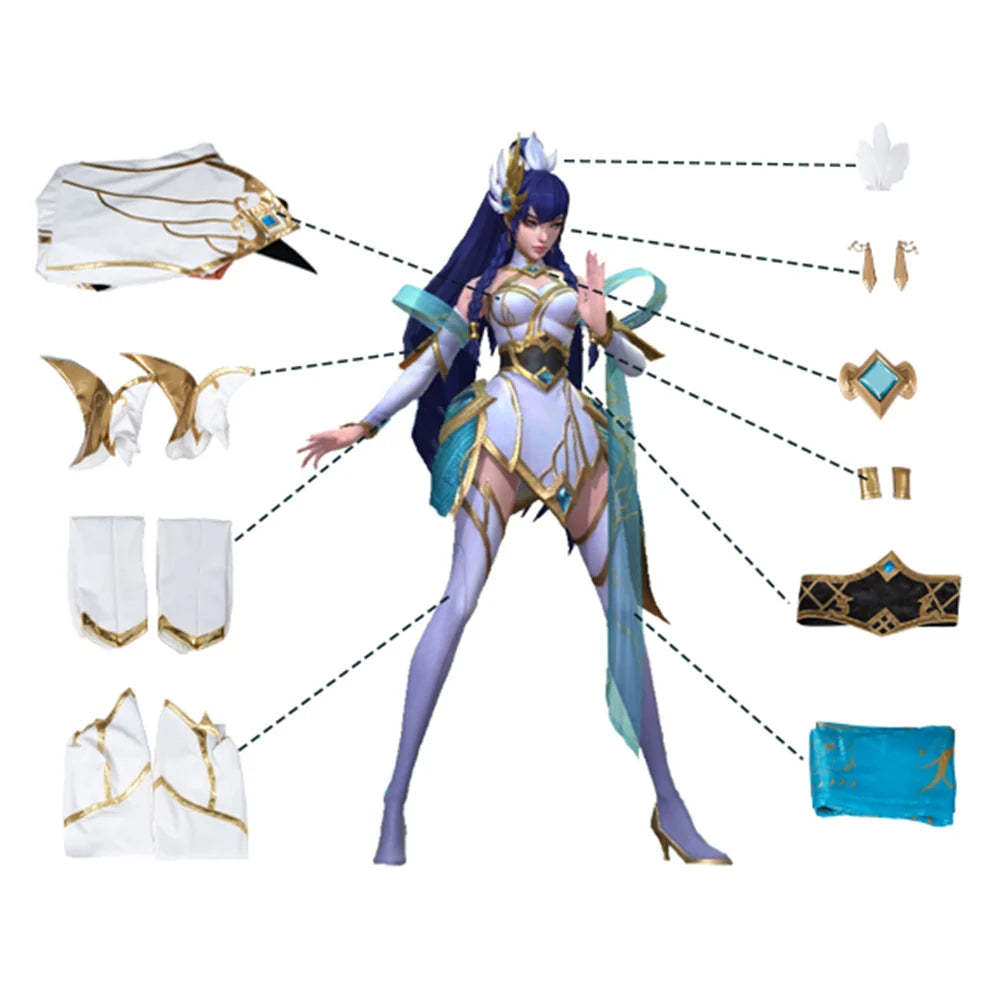 Divine Sword Irelia Cosplay Costume - LOL Immortal Journey Outfit for Women-Astricos