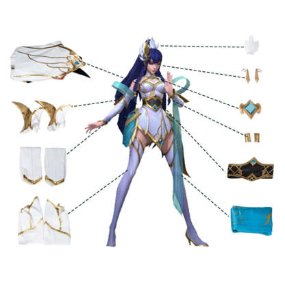 Divine Sword Irelia Cosplay Costume - LOL Immortal Journey Outfit for Women-Astricos