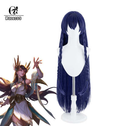 LOL Immortal Journey Irelia 100cm Long Blue Cosplay Wig - Heat Resistant Synthetic Hair-Astricos