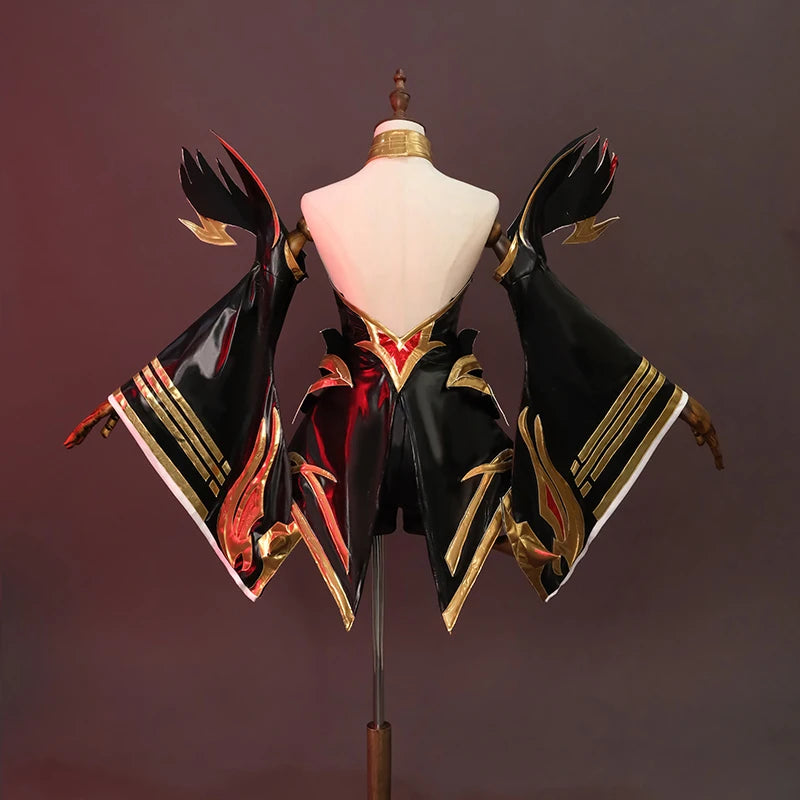 LOL Immortalized Legend Ahri Cosplay Costume - Nine Tailed Demon Fox Outfit for Halloween & Conventions-Astricos