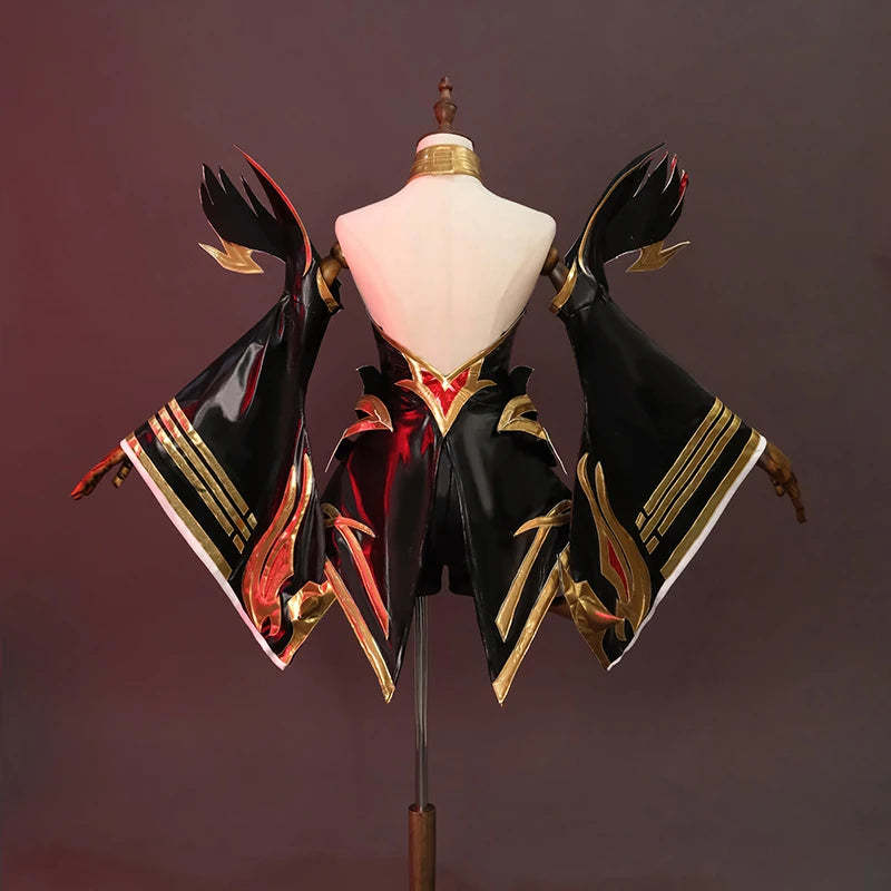 LOL Immortalized Legend Ahri Cosplay Costume - Nine Tailed Demon Fox Outfit for Halloween & Conventions-Astricos