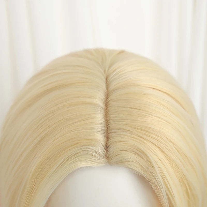 LOL Immortalized Legend Ahri Cosplay Wig - 75cm Yellow Mixed Red Heat Resistant Synthetic-Astricos