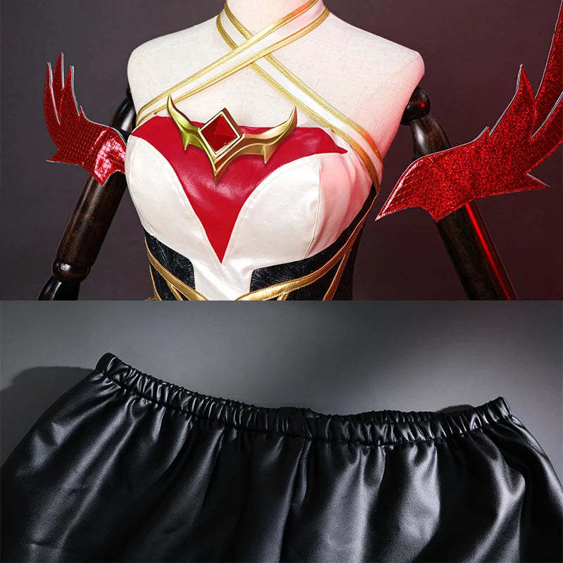 LOL Risen Legend Ahri Cosplay Costume - Nine Tailed Demon Fox Outfit for Halloween & Women-Astricos