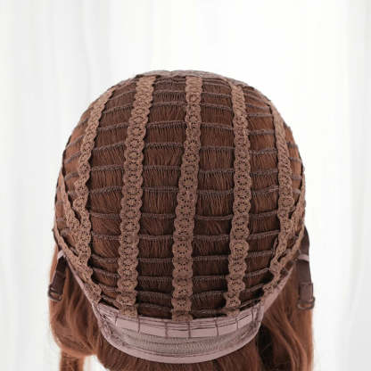 LOL Risen Legend Ahri Cosplay Wig - 65cm Brown Braided Heat Resistant Synthetic Hair for Women-Astricos