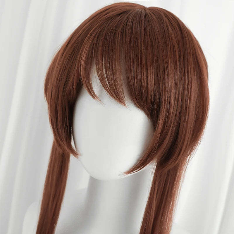 LOL Risen Legend Ahri Cosplay Wig - 65cm Brown Braided Heat Resistant Synthetic Hair for Women-Astricos
