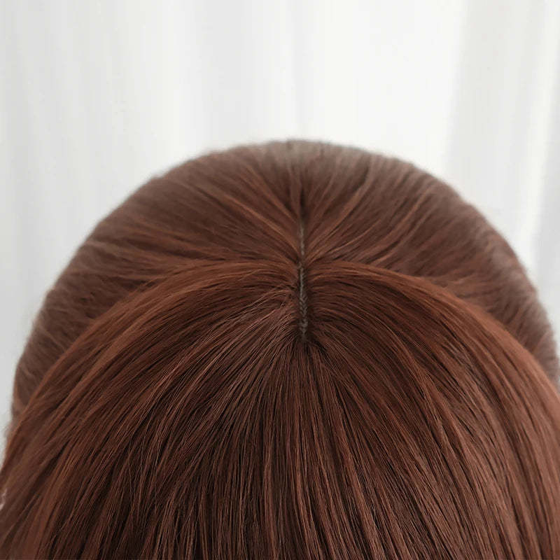 LOL Risen Legend Ahri Cosplay Wig - 65cm Brown Braided Heat Resistant Synthetic Hair for Women-Astricos