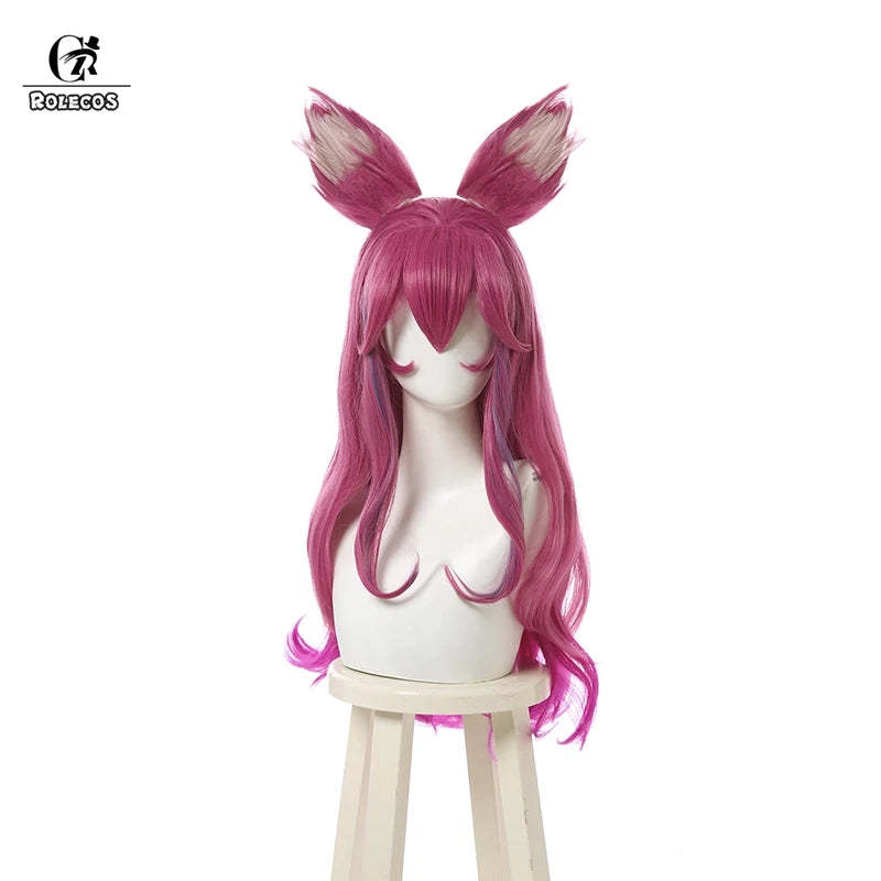 Spirit Blossom Ahri Cosplay Costume Full Set with Wig - LOL Inspired Kimono Outfit-Astricos