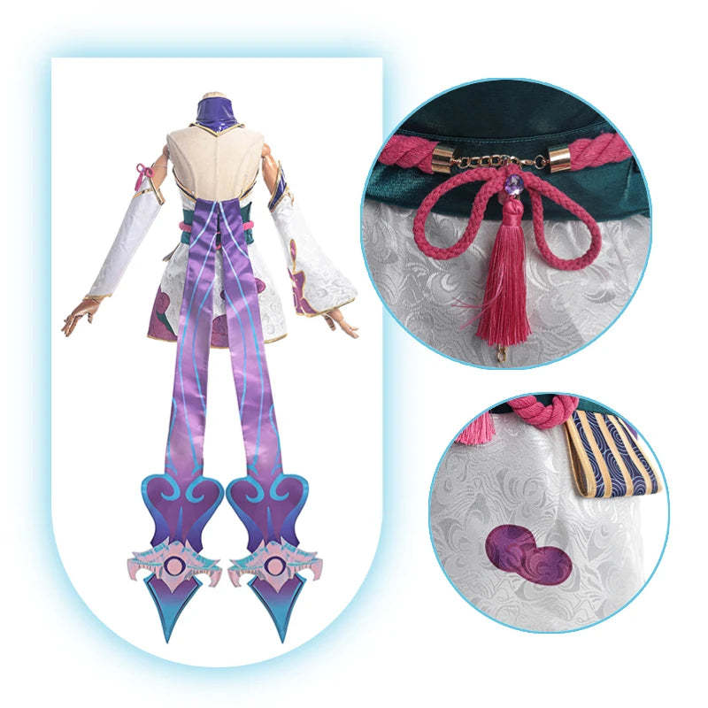LOL Spirit Blossom Evelynn Cosplay Costume Full Set with Headwear - Astricos-Astricos