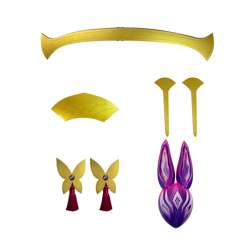 LOL Spirit Blossom Evelynn Cosplay Costume Full Set with Headwear - Astricos-Astricos