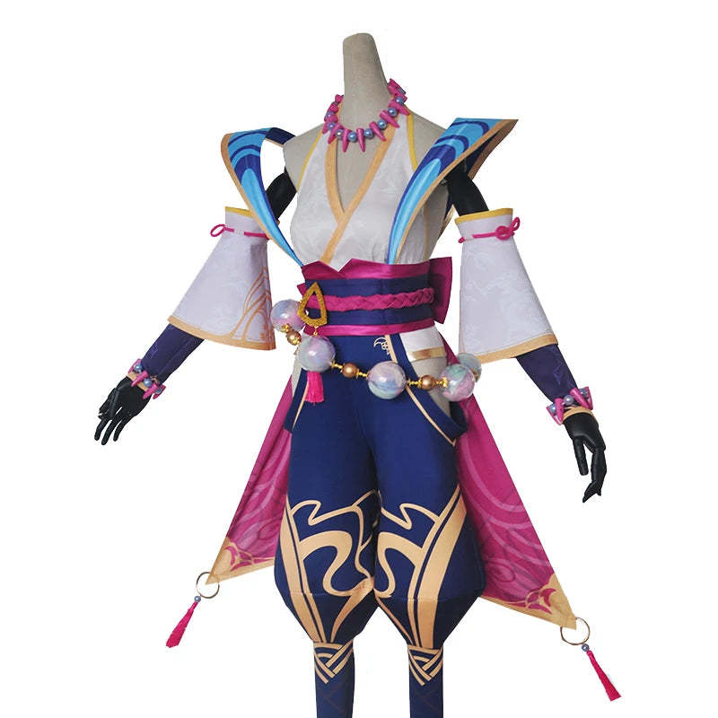 LOL Spirit Blossom Syndra Cosplay Costume - Full Set Kimono Dress for Women-Astricos