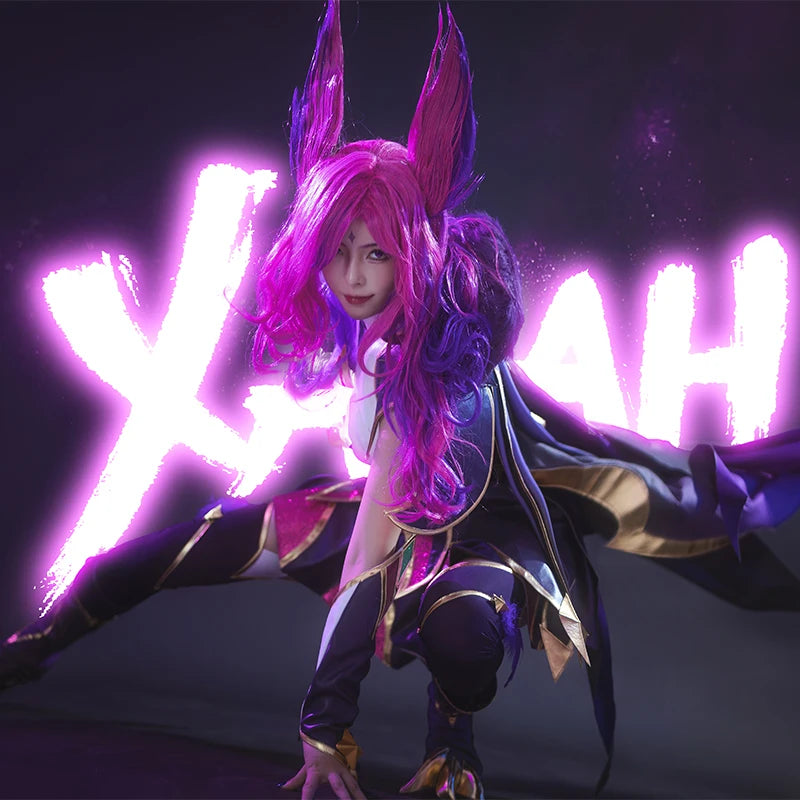 LOL Star Guardian Xayah Cosplay Costume for Women - Complete Outfit with Cloak-Astricos