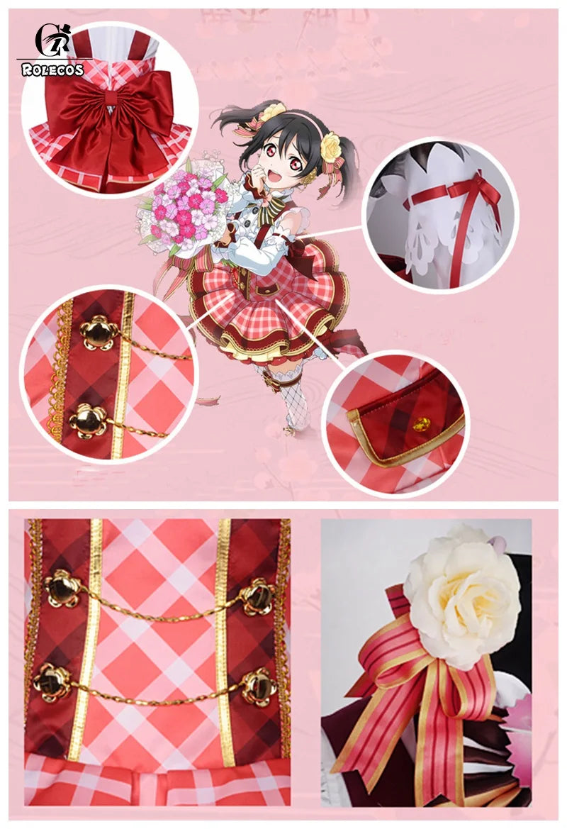 Lovelive Flower Bouquet Cosplay Costume - Yazawa Nico, Nozomi Tojo, Eli, Rin | Astricos-Astricos