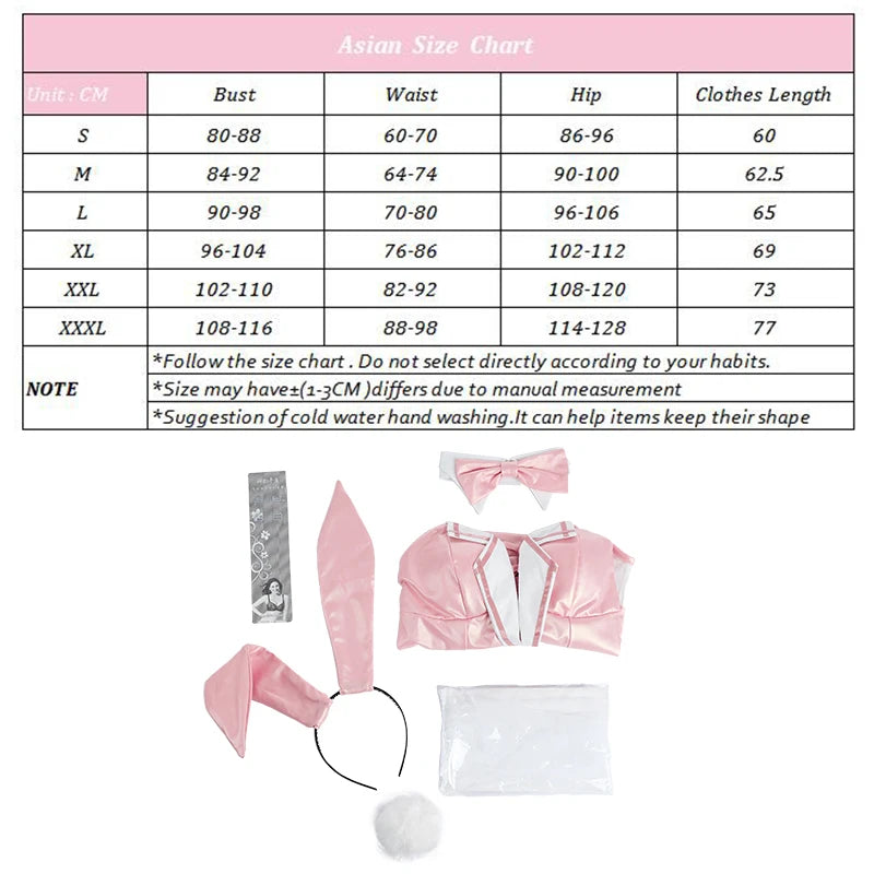 Honkai Star Rail March 7th Bunny Girl Costume - Sexy Pink Cosplay Suit for Women-Astricos