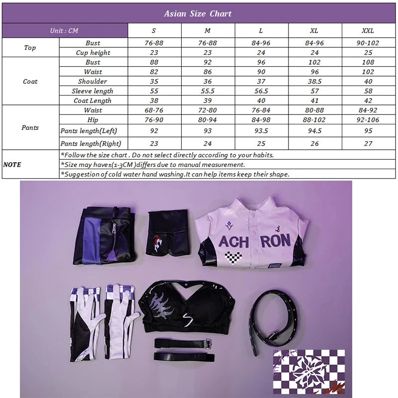 Honkai Star Rail Acheron Cosplay Costume - Galaxy Rangers Racing Suit for Halloween & Cosplay-Astricos