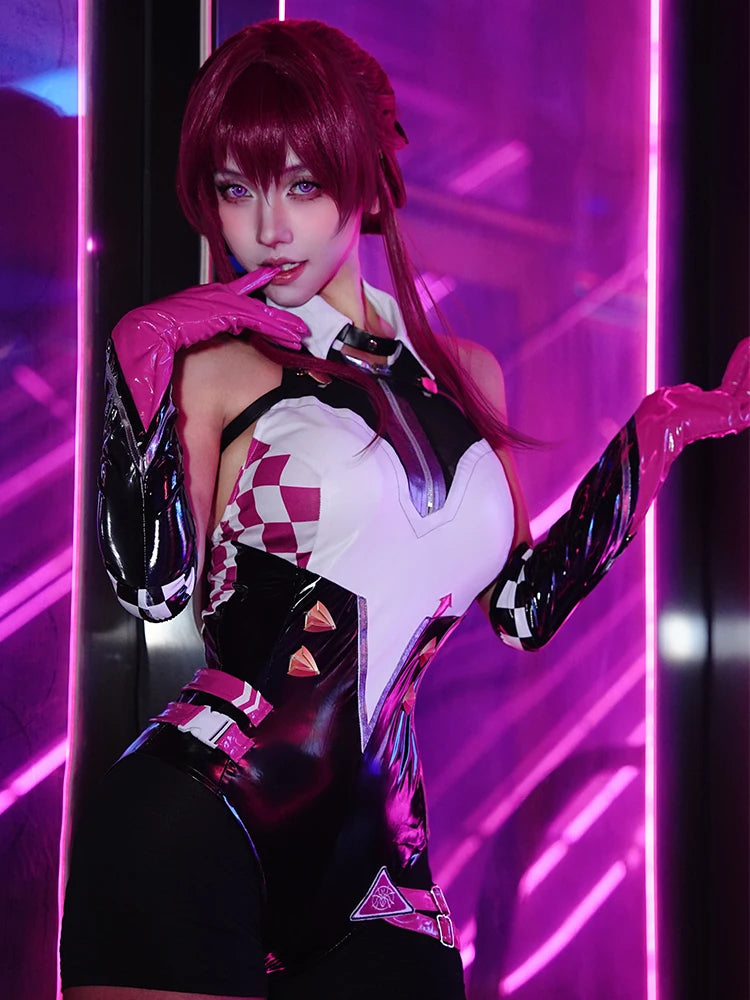 Honkai Star Rail Kafka Cosplay Costume - Women's Racing Suit for Halloween & Conventions-Astricos