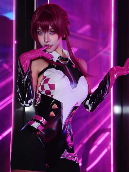 Honkai Star Rail Kafka Cosplay Costume - Women's Racing Suit for Halloween & Conventions-Astricos
