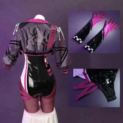 Honkai Star Rail Kafka Cosplay Costume - Women's Racing Suit for Halloween & Conventions-Astricos