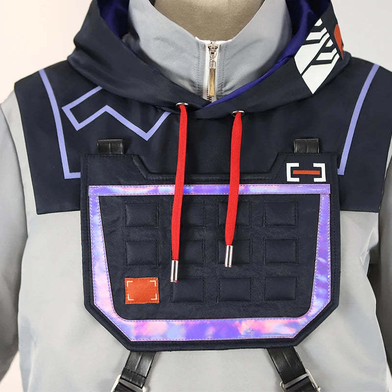 Valorant ISO Cosplay Costume for Men - Combat Uniform for Halloween & Parties-Astricos