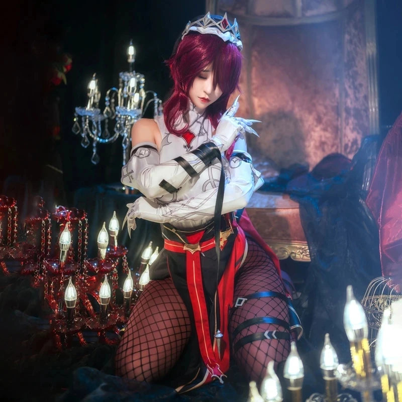 Rosaria Cosplay Costume - Genshin Impact Sexy Women Dress for Halloween & Carnival-Astricos